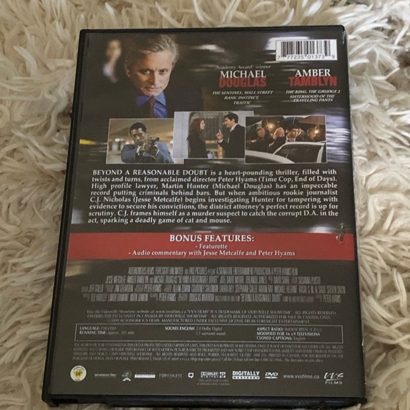 🎉 5/$15 🎉 BEYOND A REASONABLE DOUBT DVD - Picture 2 of 3